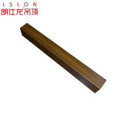 Building material false aluminum suspended profile square baffle tube linear ceiling tiles